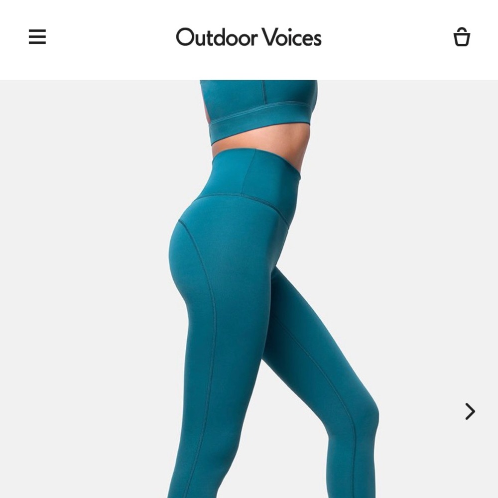 NWOT OV LightForm Leggings in Gulf
